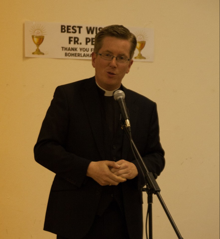 Fr Dunne spoke at the Farewell Night.