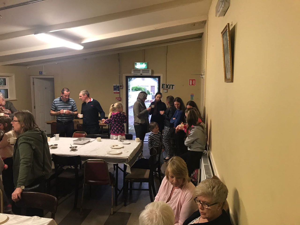Tea in Boherlahan Hall after “Family of Sport” Mass: 19/5/2018.