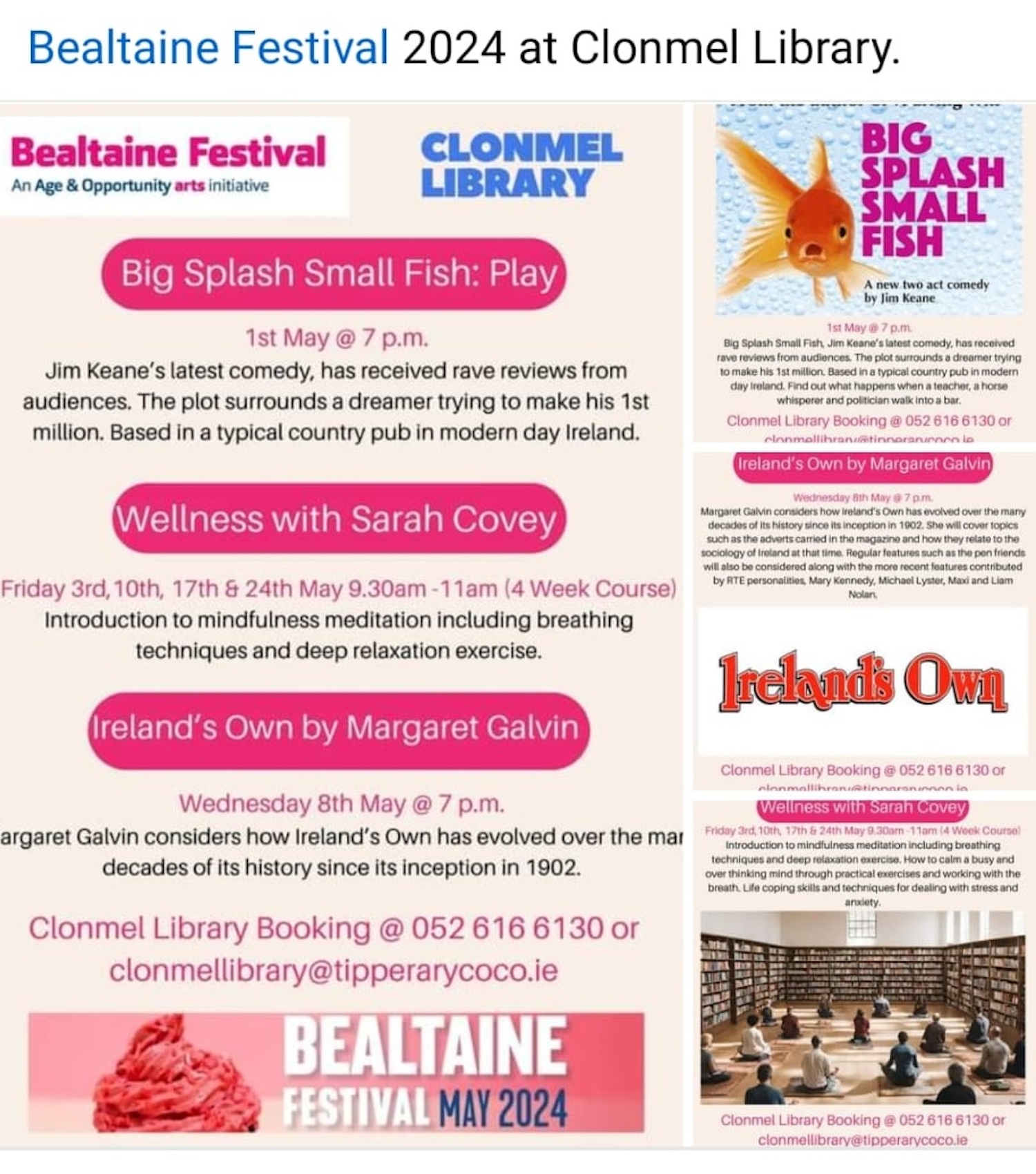 Bealtaine at Clonmel Library